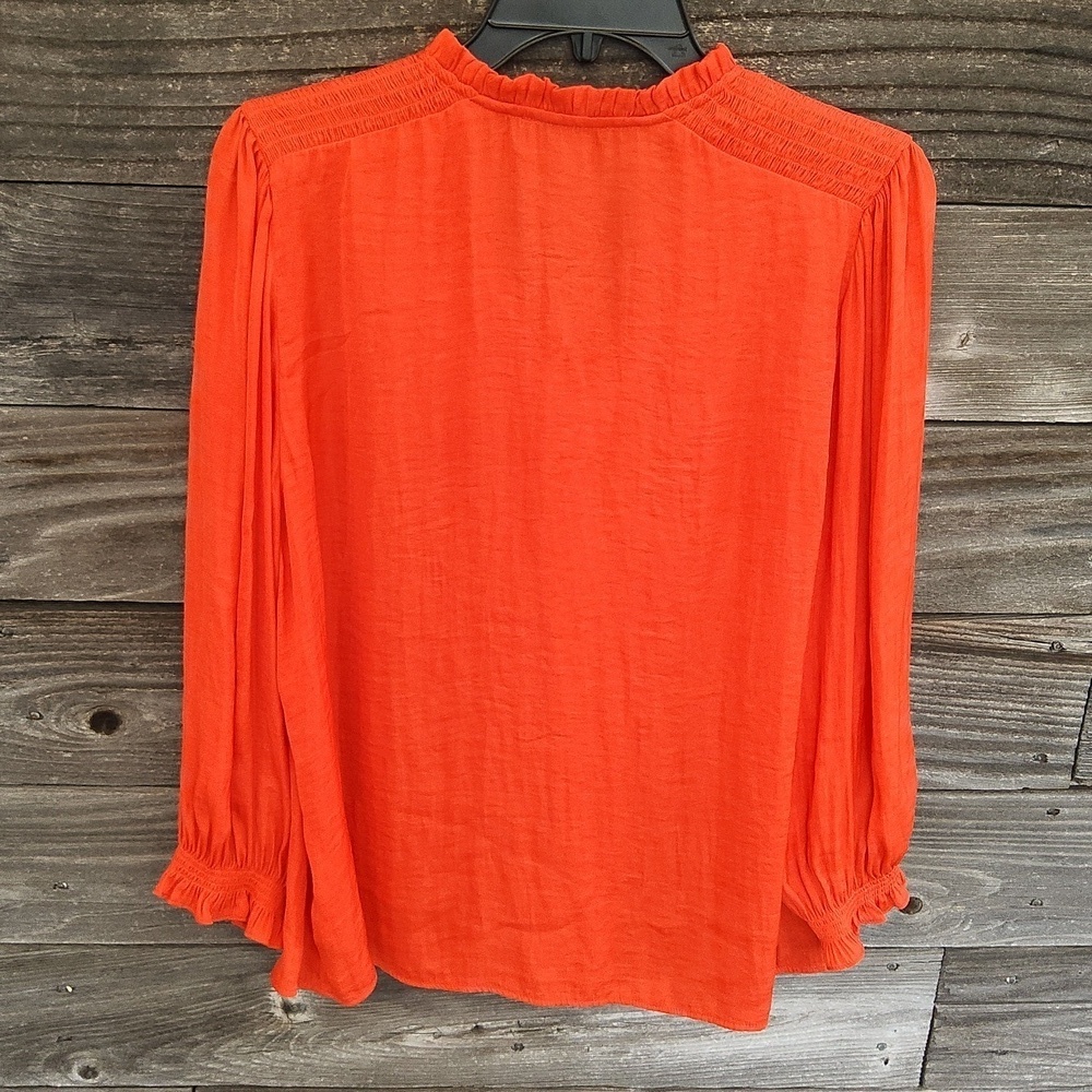 RACHEL Rachel Roy Orange Blouse Size Large - Picture 8 of 8